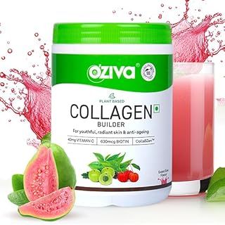 OZiva Vegan Collagen (Guava Glow) for Skin, Hair & Nails 