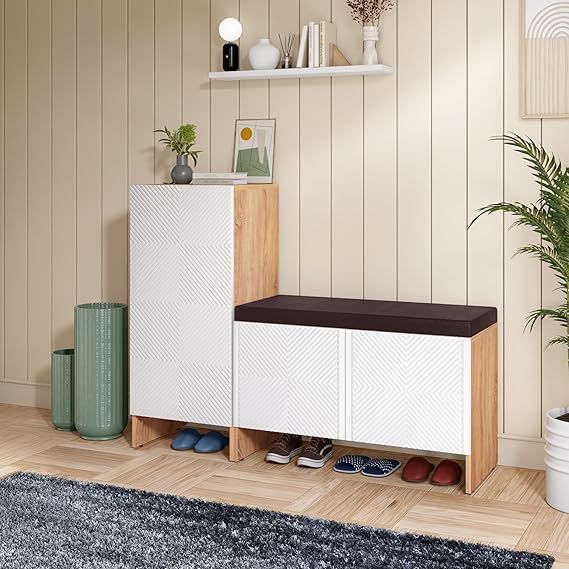 Rocco Engineered Wood Trudo Modular Shoe Cabinet
